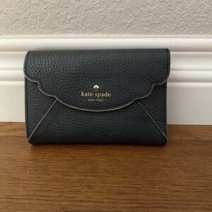 Kate Spade Trifold Scalloped Leather Wallet